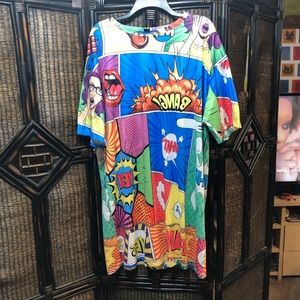 Comic pop art tee dress